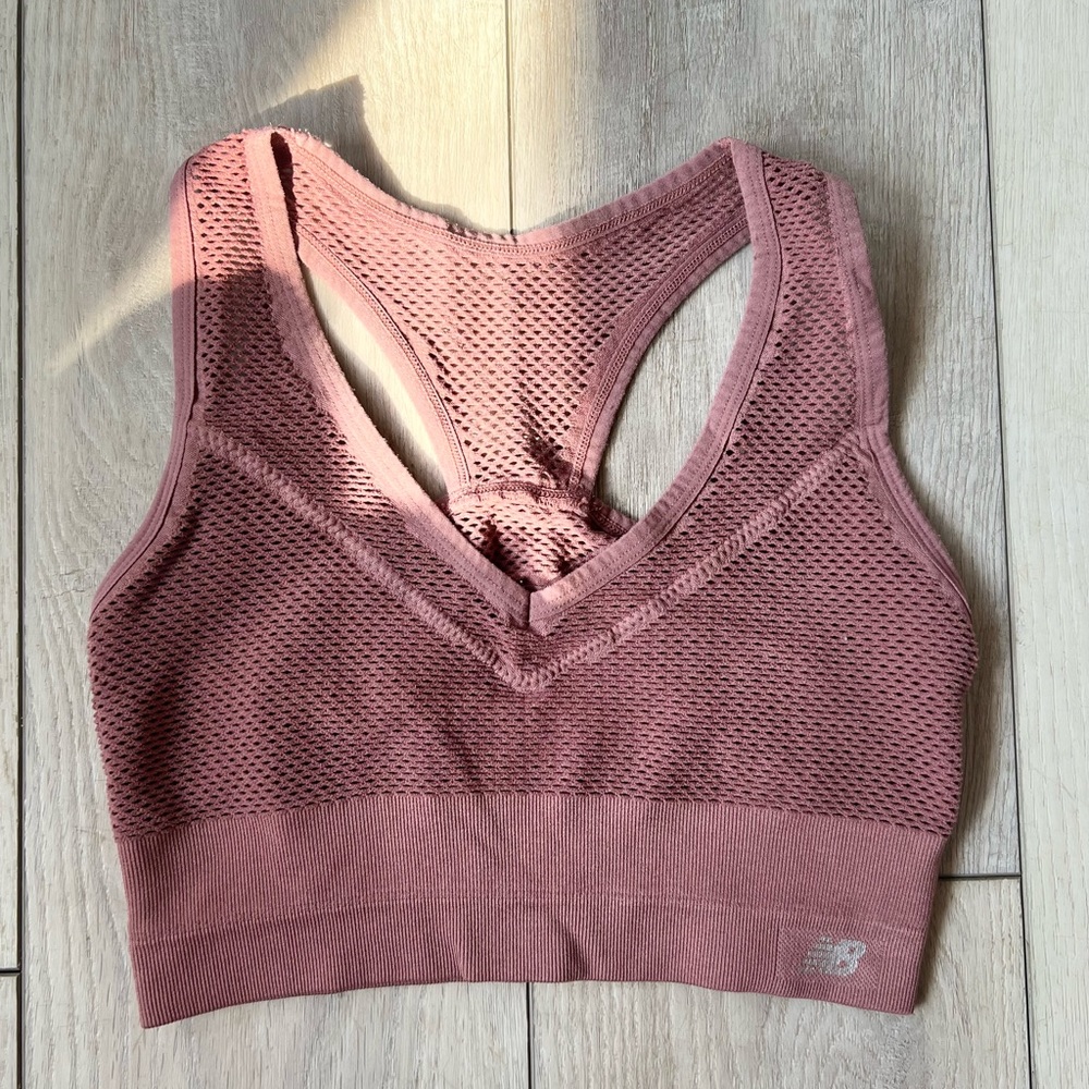 New Balance S Size Pink Sport Bra